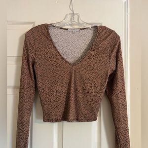 Size XS V-Neck Crop Top